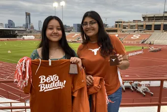 Bevo Buddies at the WSOC game