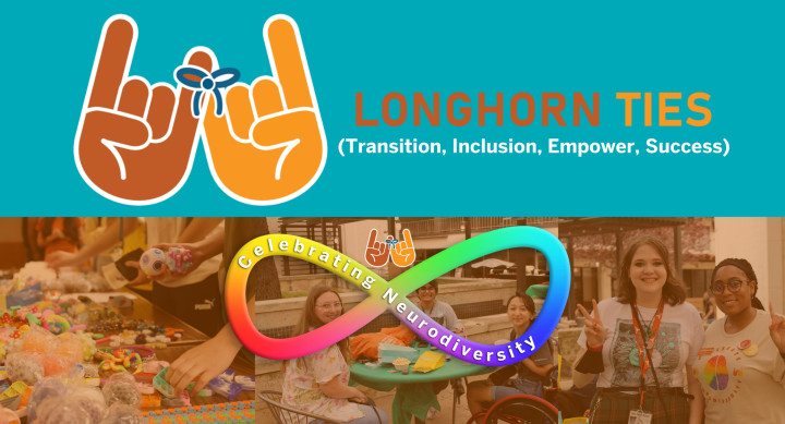 Longhorn TIES logo that reads Transition, Inclusion, Empower, Success)